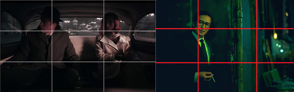 Rule of Thirds Technique: Dividing the frame into three parts to create visual balance