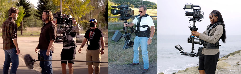 Steadicam technique: using a stabilization system for smooth movements