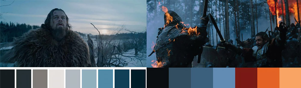 Color and image temperature or in cinematic filming