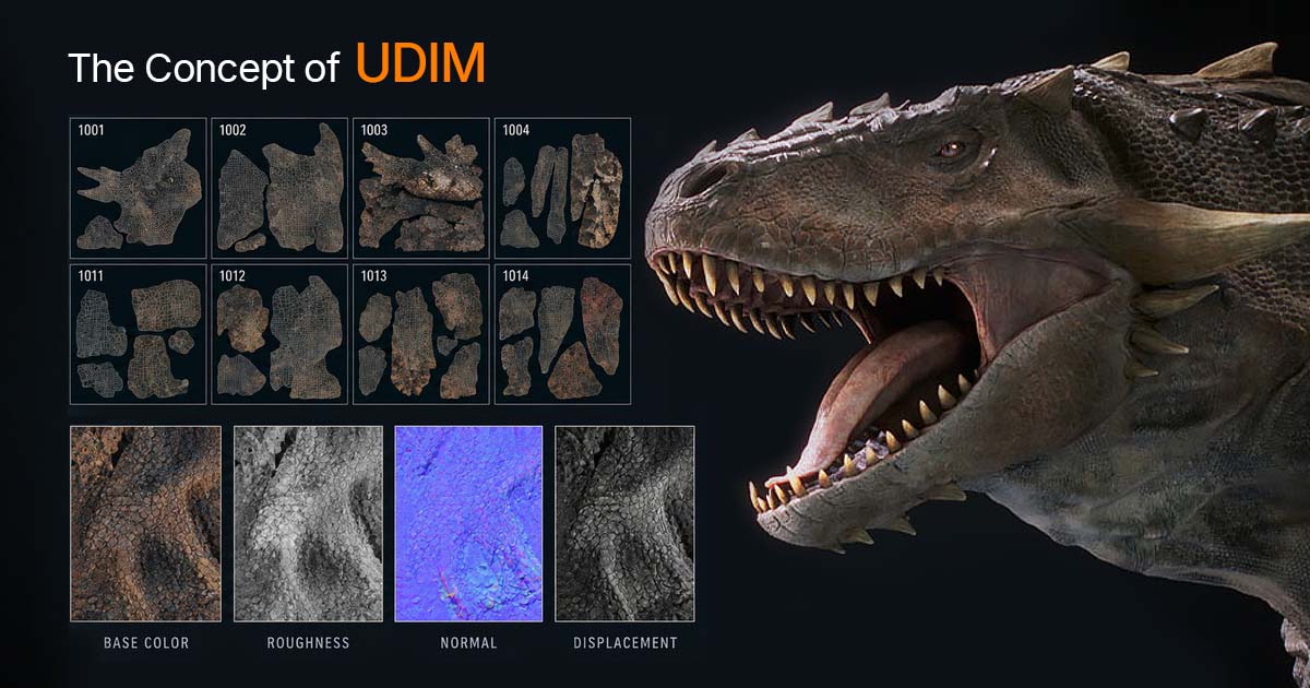 مفهوم UDIM و کاربرد آن در ایجاد جزئیات واقع‌گرایانه