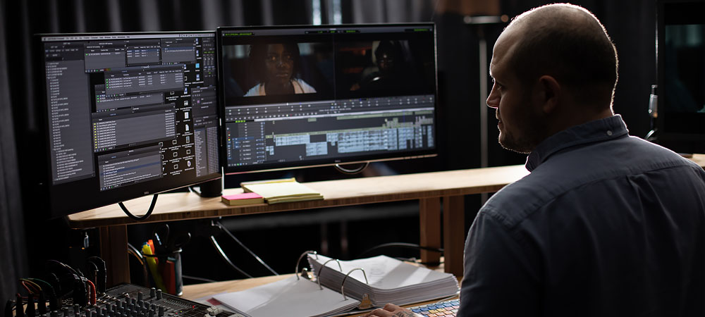 film editor for cinematic project