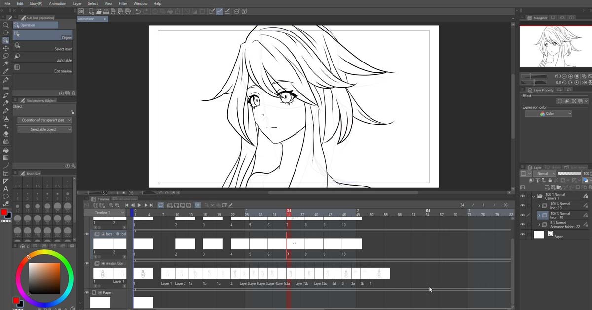 طراحی وکتور در Clip Studio Paint