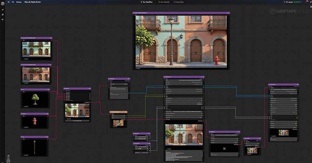 ورک‌فلو AI ارکستریشن در Griptape Nodes برای تولید VFX