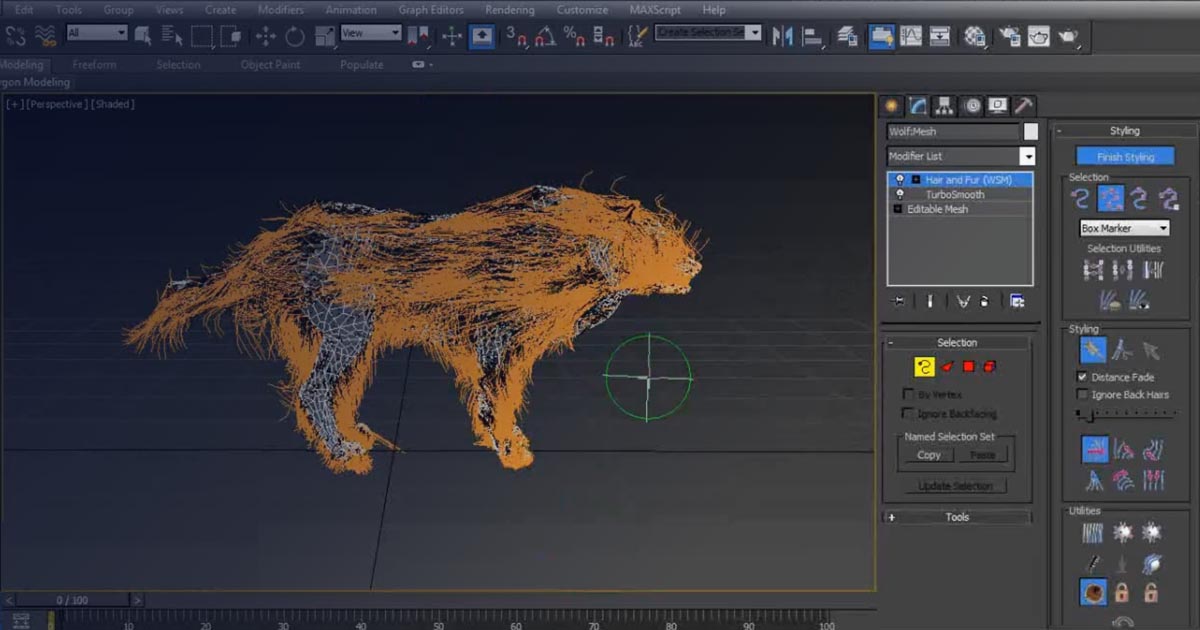 Introduction to Hair Tools in 3dsMax
